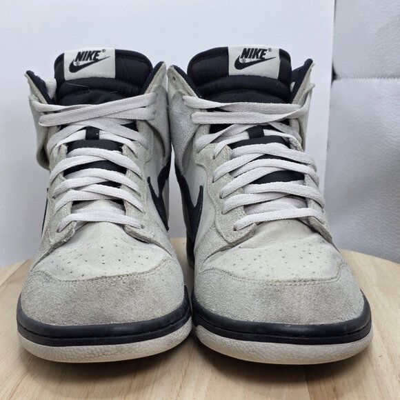 Size 10 - Nike Dunk High Light Bone Grey Black Mens Sneakers 2016 904233-002 - Picture 2 of 9